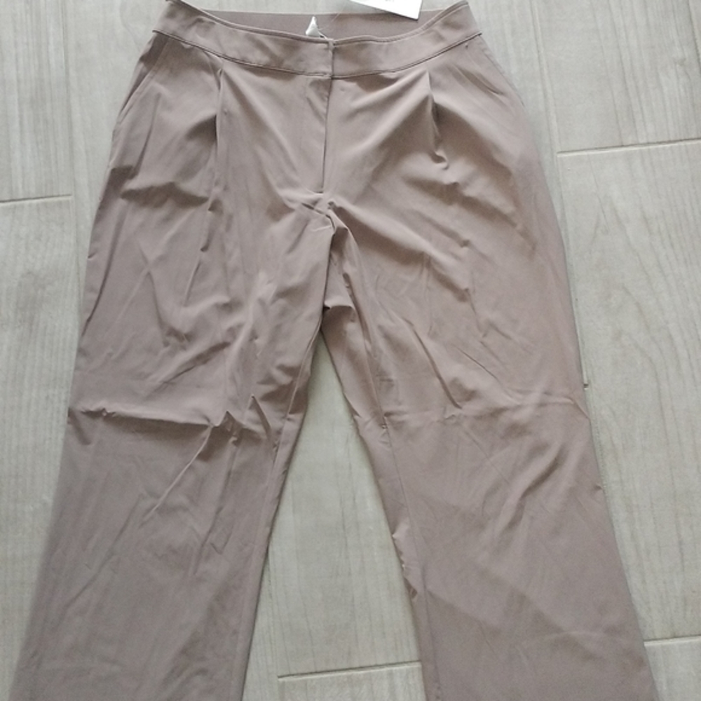 Tan new Calvin Klein wide leg pants